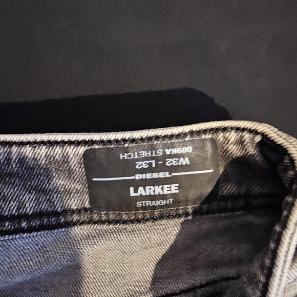 Vintage Diesel Denim, Larkee, Faded Black, 32Wx32L - Picture 5 of 8